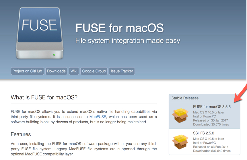 fuse for macos